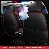 economico Coprisedili per auto-Tappetino per Copertura Sedile Auto Anteriore Universale in PU Pelle 5D StarFire Impermeabile Protettore per Sedile Auto Traspirante