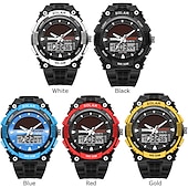 abordables Relojes digitales-Reloj deportivo SKMEI solar digital LED reloj militar para hombres moda casual electrónica cronógrafo reloj de caucho reloj masculino