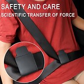levne Potahy na autosedačky-seřizovač bezpečnostního pásu auta suchý zip pu kožený bezpečnostní pás pro děti těhotné s omezovačem pevná spona proti natahování krku bříška