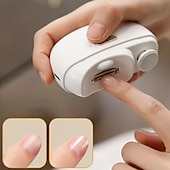 billiga hushållsapparater-elektrisk nagelklippare säkerhet automatisk nagelklippare bärbar nageltrimmer elektrisk nageltrimmer manikyrverktyg för barn vuxna äldre