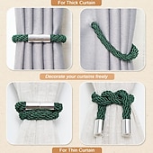 olcso Függönykiegészítők-mágneses függöny megkötős ablak, gyöngy gyöngyös függönytartók, csatos klip otthoni hálószobához irodai dekoratív függöny