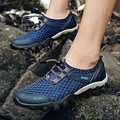 billige Sneakers til herrer-pustende mesh joggesko for menn – lette, sklisikre utendørs atletiske joggesko for fotturer, fotturer og vannsport