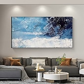 cheap Landscape Paintings-Pure Hand painted Sunset Sea Sky Ocean Beach Landscape Colorful Abstract Wall Art Extra Large Panoramic Oil Painting On Canvas