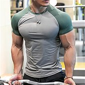 abordables Pantalons de Course &amp; Collants-Homme Vetement Musculation T Shirt Compression Chemise de course Manche Courte Tee-shirt Athlétique Athleisure Respirable Séchage rapide Evacuation de l'humidité Aptitude Exercice Physique