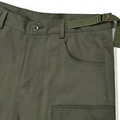 cheap Cargo Pants-Men&#039;s Cargo Pants Cargo Trousers Flap Pocket Plain Comfort Breathable Outdoor Daily Going out Fashion Casual Army Green