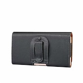 cheap Universal Phone Bags-Leather Phone Belt Case 7.2/6.5/6.2/5.2&#039;&#039; Waist Bag Magnetic Vertical Phone Case for iPhone 14 Pro Max 13 12 11 Pouch Cover Belt Clip