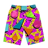 cheap Bottoms-Doll Retro Vintage 1980s Beach Shorts Men&#039;s Costume Vintage Cosplay Vacation Beach Shorts