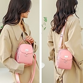 preiswerte Handtaschen und Tragetaschen-Schwarze Umhängetasche aus Nylon für Damen mit silberfarbenen Beschlägen und verstellbarem Riemen – leichte und praktische kleine Schultertasche für Reisen und den täglichen Gebrauch