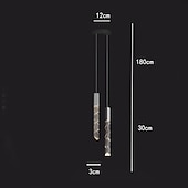 economico Luci Isola cucina-2-Light 3-Light 6-Light 3 cm Oscurabile Design unico Luci Pendenti Alluminio Galvanizzato Moderno Stile nordico 110-120V 220-240V