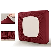 economico Rivestimento seduta e braccioli divano-1 pezzo di fodera per cuscino per divano in velluto elasticizzato, fodera per cuscino in peluche bordeaux per cuscino per sedia, protezione per mobili, cuscino per sedile, fodera per divano con fondo