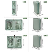 baratos Saúde dos pés-22 pçs profissional cortador de unhas kit de pedicure unhas de aço inoxidável lixas de unhas colher de orelha, kit de higiene para viagens