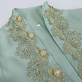 Недорогие Наряды-Ретро Средневековый Эпоха возрождения Пальто Брюки Инвентарь Принц барин Вышивка Вышивка Маскарадный костюм Муж. Королевский Карнавал Маскарад Для вечеринок Венецианский карнавал Взрослые