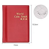 cheap Cable Organizer-120 Coins Holders 4 Colors Collecting Collection Storage Money Penny Album Book Pockets