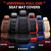 economico Coprisedili per auto-Tappetino per Copertura Sedile Auto Anteriore Universale in PU Pelle 5D StarFire Impermeabile Protettore per Sedile Auto Traspirante