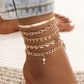 cheap Anklets-Women&#039;s Fashion Outdoor Heart Anklet