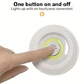halpa Puck valot-3/6 kpl led kaapin alla oleva valo himmennettävä cob yövalo kaukosäätimellä kaappivalot vaatekaappi kaappi kaappi keittiöön