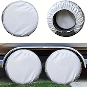 cheap Car Covers-4 Pack Waterproof Tire Covers Protect Your RV Trailer Camper Wheels from Corrosion!