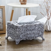cheap Storage &amp; Organization-Tissue Box Holder, Vintage Toilet Paper Holder, Elegant Acrylic Facial Tissue Napkin Dispenser Holder For Bedroom, Coffee Table, Bathroom, Home, Restaurant, Wedding