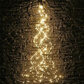 cheap Plug String Lights-5M 500LED 10 Drooping Vine Lights Tree Silver Wire Christmas Decorative Lights Including Outdoor Waterproof Power Supply Suitable for Indoor Decoration Courtyard Party DIY Decoration