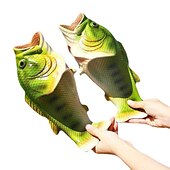 billiga Avslappnade sandaler-fiskformade tofflor för män - roliga 3d-flip flops för män och kvinnor, nyhet sommarstrandsandaler, fritidskläder inomhus/utomhus