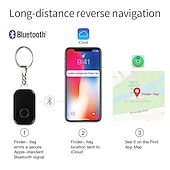 abordables Capteurs et alarmes de sécurité-Bluetooth anti-perdu smart tag mini gps tracker localisateur pour clé portefeuille valise sac bagages pet finder fonctionne avec apple trouver mon