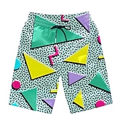 cheap Bottoms-Doll Retro Vintage 1980s Beach Shorts Men&#039;s Costume Vintage Cosplay Vacation Beach Shorts