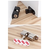 cheap Building Supplies-1pc Invisible Magnetic Door Stops Non Punching Holders Baby Safety Anti Pinch Catch Floor Plugs Protect Buffer Home Improvement