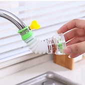 voordelige Kraansproeistukken-2 stks keuken waterfilter kraan hoofd vervanging, 360 verstelbare flexibele tap extender waterbesparende sproeier beluchter nozzle attachment diffuser badkamer accessoires