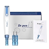 baratos Utensílios dermatológicos-Autêntica caneta sem fio dr pen a9 design de carimbo elétrico profissional dermapen máquina de microagulhamento para cuidados com a pele