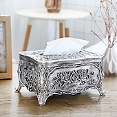cheap Storage &amp; Organization-Tissue Box Holder, Vintage Toilet Paper Holder, Elegant Acrylic Facial Tissue Napkin Dispenser Holder For Bedroom, Coffee Table, Bathroom, Home, Restaurant, Wedding