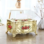 cheap Storage &amp; Organization-Tissue Box Holder, Vintage Toilet Paper Holder, Elegant Acrylic Facial Tissue Napkin Dispenser Holder For Bedroom, Coffee Table, Bathroom, Home, Restaurant, Wedding