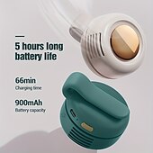 abordables Ventilateurs-Ventilateur de cou avec lanière réglable – Ventilateur mains libres rechargeable par USB avec refroidissement à 3 vitesses pour une utilisation en extérieur