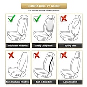 economico Coprisedili per auto-Tappetino per Copertura Sedile Auto Anteriore Universale in PU Pelle 5D StarFire Impermeabile Protettore per Sedile Auto Traspirante