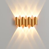 economico applique da esterno-lampada da parete a led per esterni impermeabile ip65 3w illuminazione su / giù 5/7 testa lampada da parete ip65 impermeabile curva a doppia testa per interni lampada da camera moderna luce bianca