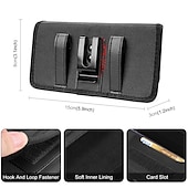 halpa universaali puhelinlaukku-puhelinkotelo nailoninen vyöklipsi 4,7–6,8 tuuman pussi kantolaukku vyölaukku