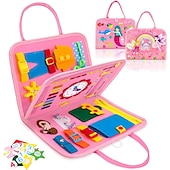 abordables Jouets éducatifs-Montessori jouets montessori tableau occupé, éducation montessori se sentait tableau occupé tableau d&#039;apprentissage éducatif pour enfants dossier multi-pages