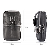 abordables Sacs pour homme-sac à bandoulière multi-poches en cuir pour homme – petit sac messager polyvalent avec bandoulière réglable pour les voyages et l&#039;utilisation quotidienne