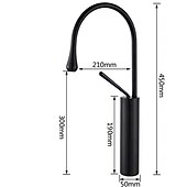 お買い得  浴室・洗面台用水栓金具-バスルームのシンクの蛇口 - 回転可 / クラシック / センターセットタイプ 電気メッキ / 塗装仕上げ デッキマウント シングルハンドルつの穴Bath Taps