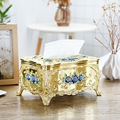 cheap Storage &amp; Organization-Tissue Box Holder, Vintage Toilet Paper Holder, Elegant Acrylic Facial Tissue Napkin Dispenser Holder For Bedroom, Coffee Table, Bathroom, Home, Restaurant, Wedding