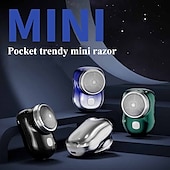 お買い得  浴室用ガジェット-2023年新しいアップグレードの強力なストームシェーバーメンズ電気シェーバー、充電式USB電気シェーバー、ポータブルミニシェーバー、ポケットサイズのウェットとドライ、簡単なワンボタン使用