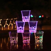 abordables Lumières de Noël-Tasse à flash LED Oktoberfest 1 pièce avec interrupteur à capteur tasse lumineuse colorée à whisky tasse à bière colorée à induction pour bar fête boîte de nuit