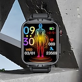 cheap Smartwatch-Pulse Physiotherapy ECG Blood Glucose Smart Health Watch Fitness Running Watch Bluetooth Temperature Monitoring Pedometer Compatible with Android iOS Women Men IP68 Waterproof