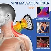 cheap Body Massager-LCD Display EMS Neck Stretcher Electric Massager 8 Mode Cervical Massage Patch Pulse Muscle Stimulator Portable Relief Pain