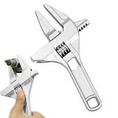 cheap Wrench-Bathroom Adjustable Wrench, 16-68mm Mini Adjustable Wrench, Small Space Multifunctional Aluminum Wrench, Bathroom Pipe Nut Removal Tool