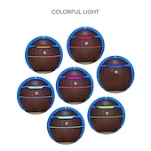 economico Umidificatori e deumidificatori-diffusore di oli essenziali con aroma usb umidificatore ad ultrasuoni per diffusore di aromi domestici diffusore di vapore luce led a 7 colori 130 ml ufficio