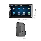 economico Lettori multimediali per auto-autoradio doppio din autoradio 7&#039;&#039; touch screen carplay &amp; per lettore multimediale per auto Android auto con ricevitore radio bt fmtelecamera per la retromarcia