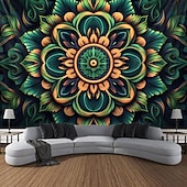 3D Mandala Bohemian Hanging Tapestry Wall Art Large Tapestry Mural Decor Photograph Backdrop Blanket Curtain Home Bedroom Living Room Decoration 35