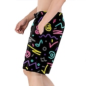cheap Bottoms-Doll Retro Vintage 1980s Beach Shorts Men&#039;s Costume Vintage Cosplay Vacation Beach Shorts