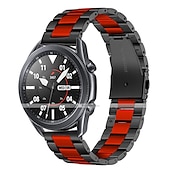 economico Cinturini per orologi Samsung-Cinturino per orologio  per Samsung Watch 3 45mm, Galaxy Wacth 46mm, Gear S3 Classic / Frontier, Gear 2 Neo Live Acciaio inossidabile Sostituzione Cinghia 22mm Lavoro Chiusura classica Polsino