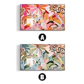 billiga Blom- och växtmålningar-handgjord oljemålning canvas väggkonst dekoration modern abstrakt blomma för heminredning rullad ramlös osträckt målning